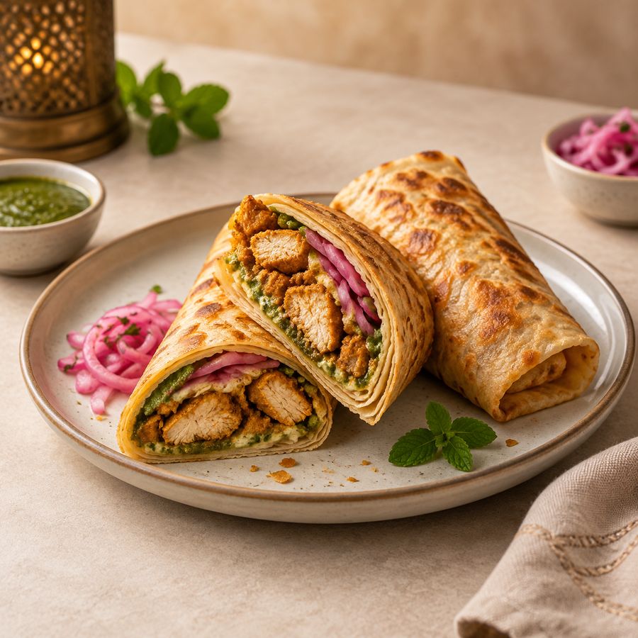 Shahi Chicken Roll at 080 Cafe & Juice