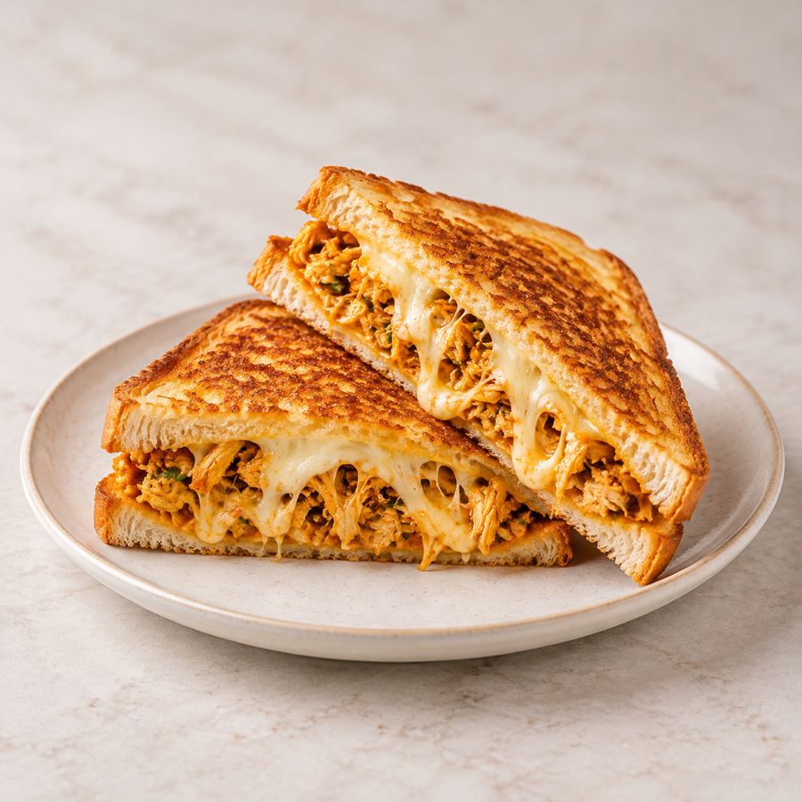 Chicken with Loaded Cheese sandwich at 080 Cafe & Juice